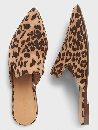 Cheetah Closed Toe Mule | Banana Republic Factory | Banana Republic Factory