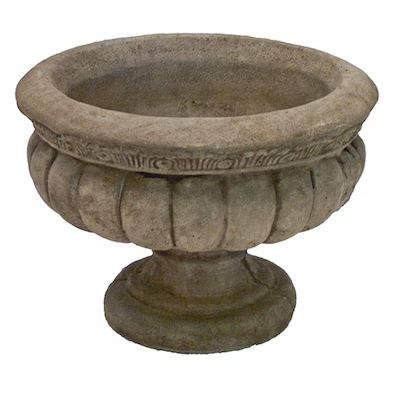 Small (0-8-Quart) 17-in W x 12-in H Buff Concrete Planter with Drainage Holes Lowes.com | Lowe's