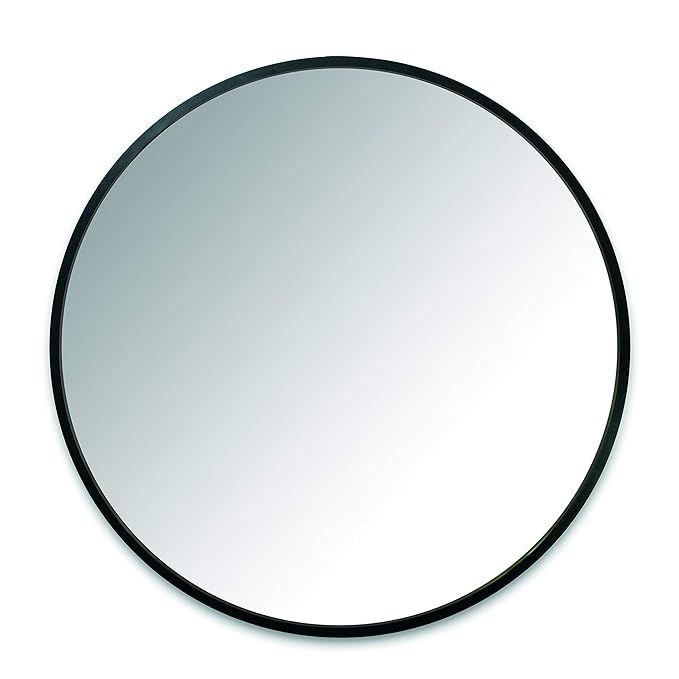 Umbra Hub Wall Mirror With Rubber Frame - 24-Inch Round Wall Mirror for Entryways, Washrooms, Liv... | Amazon (US)
