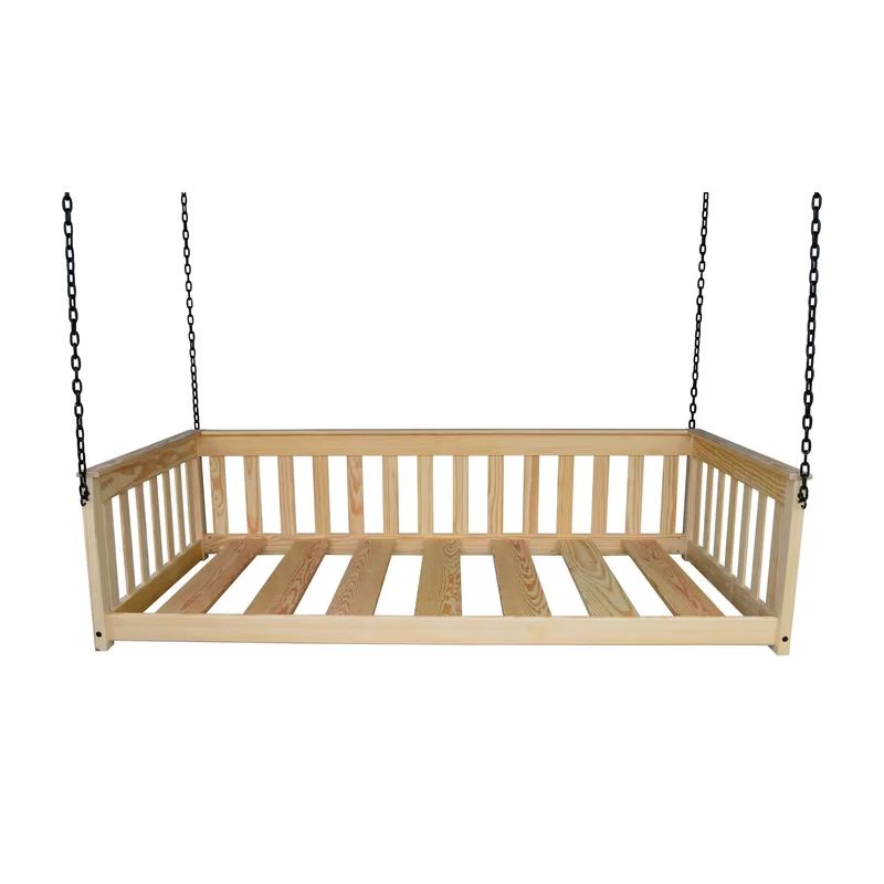 Concow Person Pine Solid Wood Porch Swing | Wayfair North America