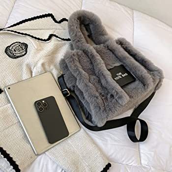 GOVNIK The Tote Bag for Women, Fluffy Tote Bag Soft Tote Purse Crossbody Handbag Faux Fur Tote Ba... | Amazon (US)