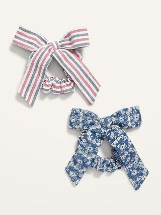 Ribbon Bow Hair Tie 2-Pack for Women | Old Navy (US)