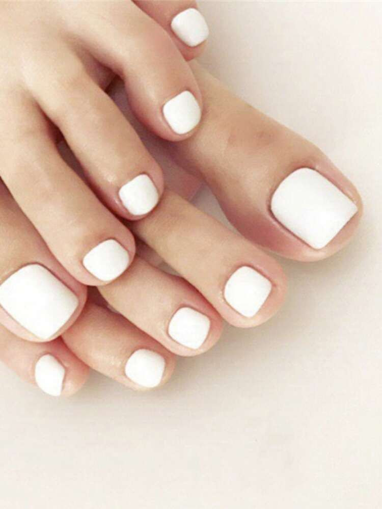 24pcs False Nail & 1sheet Tape | SHEIN