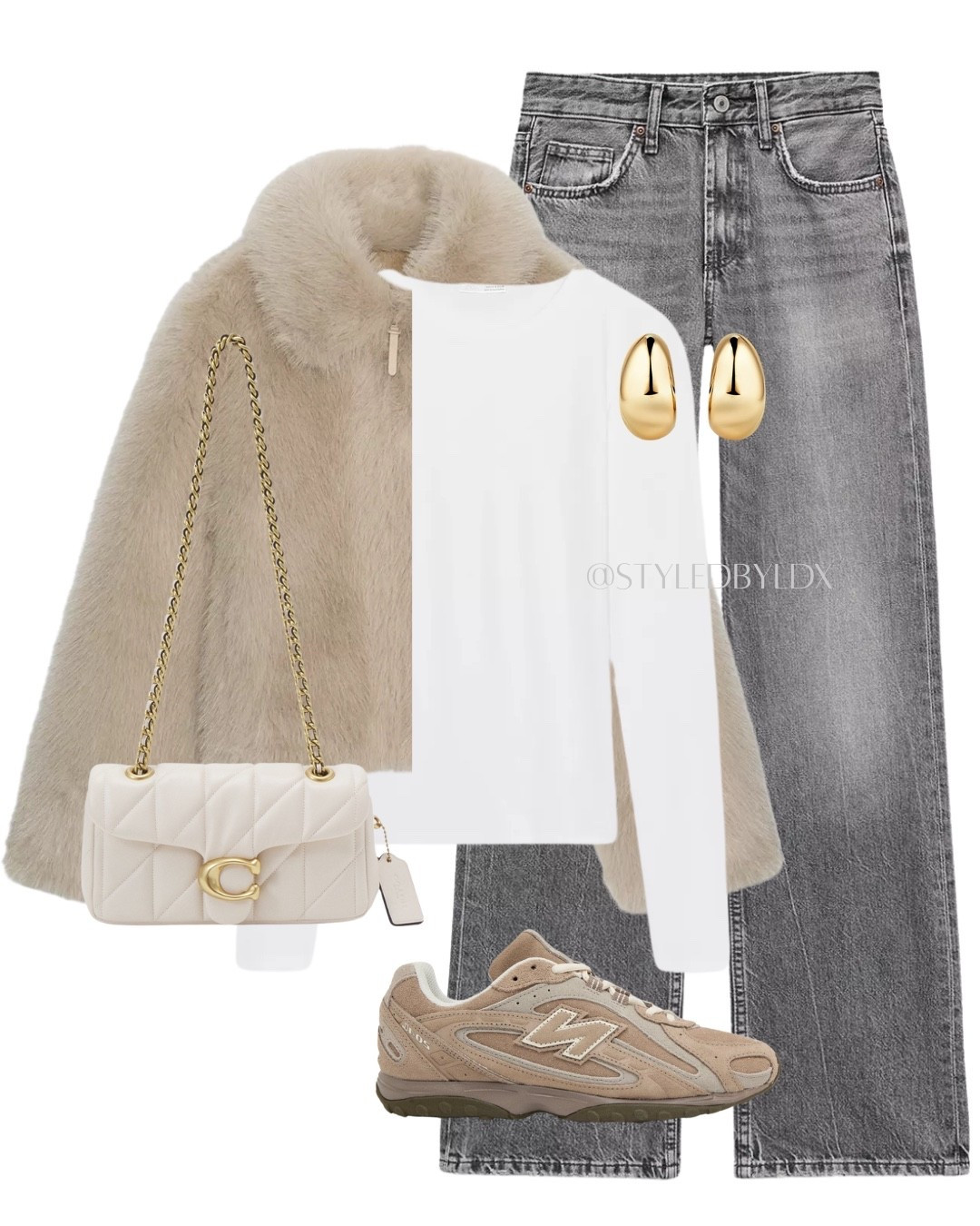 Chic easy styling - fur coat - grey jeans - causal chic - winter outfit 

#LTKuk #LTKautumn #LTKstyletip