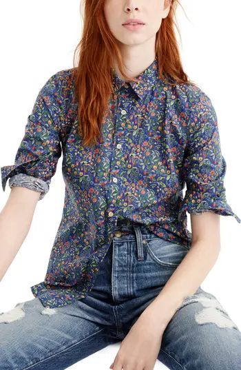 Women's J.crew Liberty Catesby Floral Perfect Shirt | Nordstrom