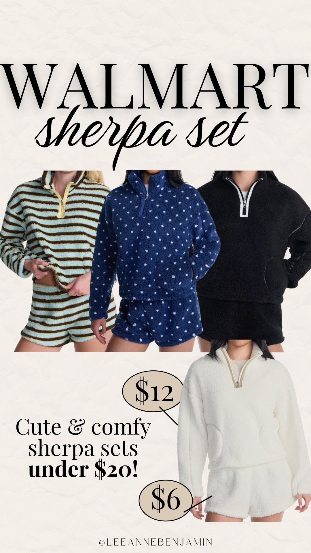 Cute & comfy Sherpa set!!