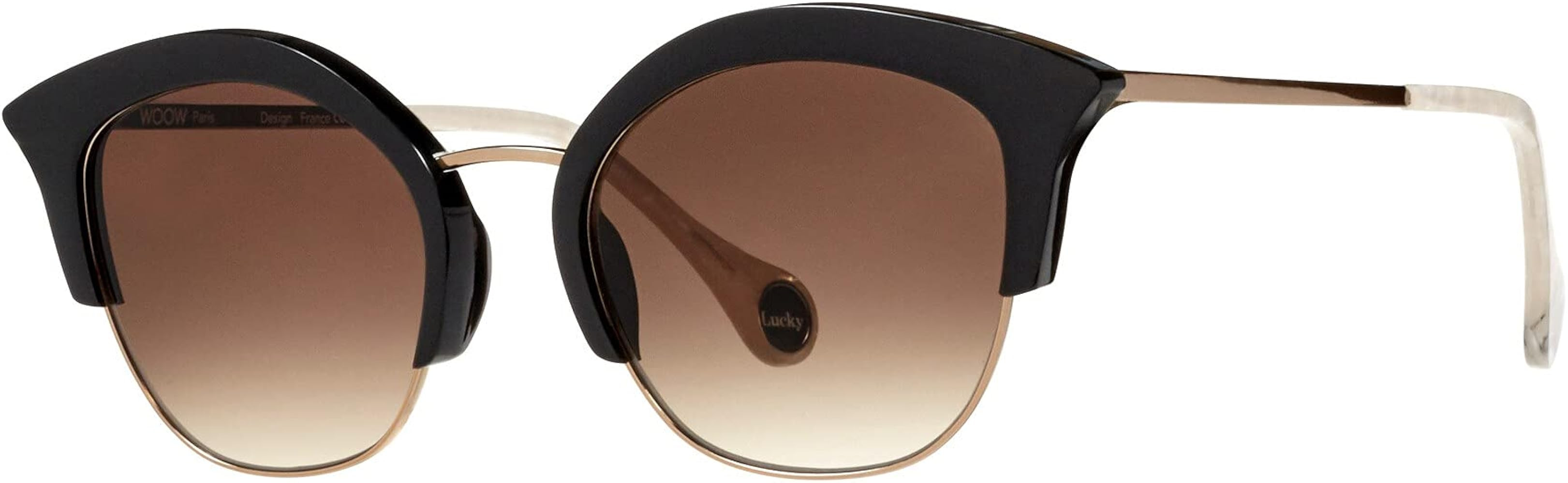 WOOW Sunglasses SUPER LUCKY 2 0045 Intense Black | Amazon (US)