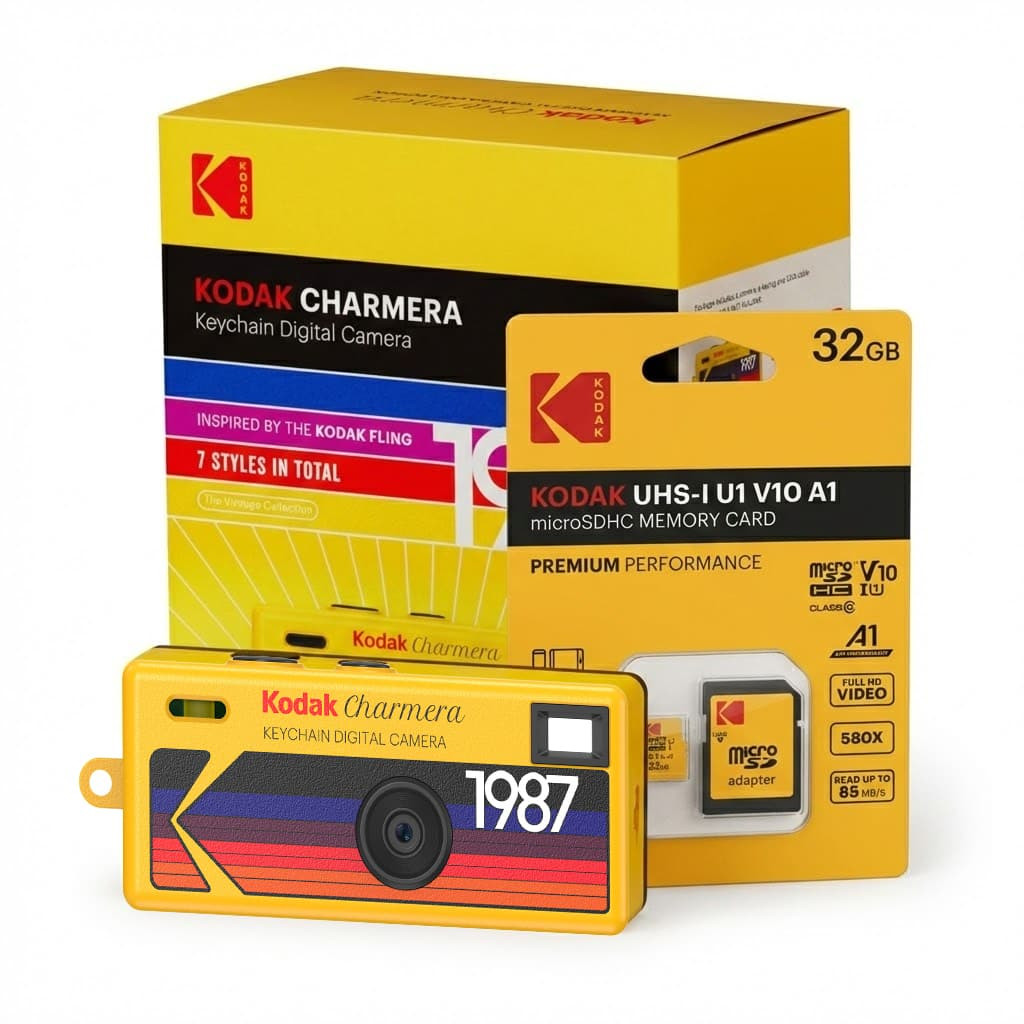Kodak - Charmera Key Chain Digital Camera (Blind Box) w/ 32GB Memory Card Bundle | Best Buy U.S.