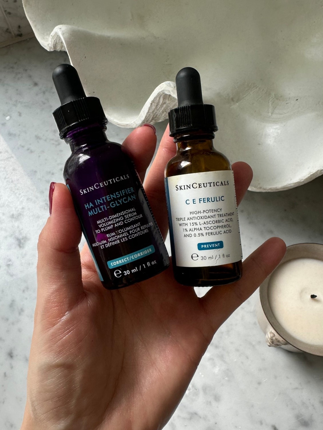 The biggest skincare change I made in the last two years was adding these bad boys into my routine: Hyaluronic Acid and Vitamin C. The ones by Skinceuticals really are the biz. 

#LTKautumn #LTKbeauty #LTKuk