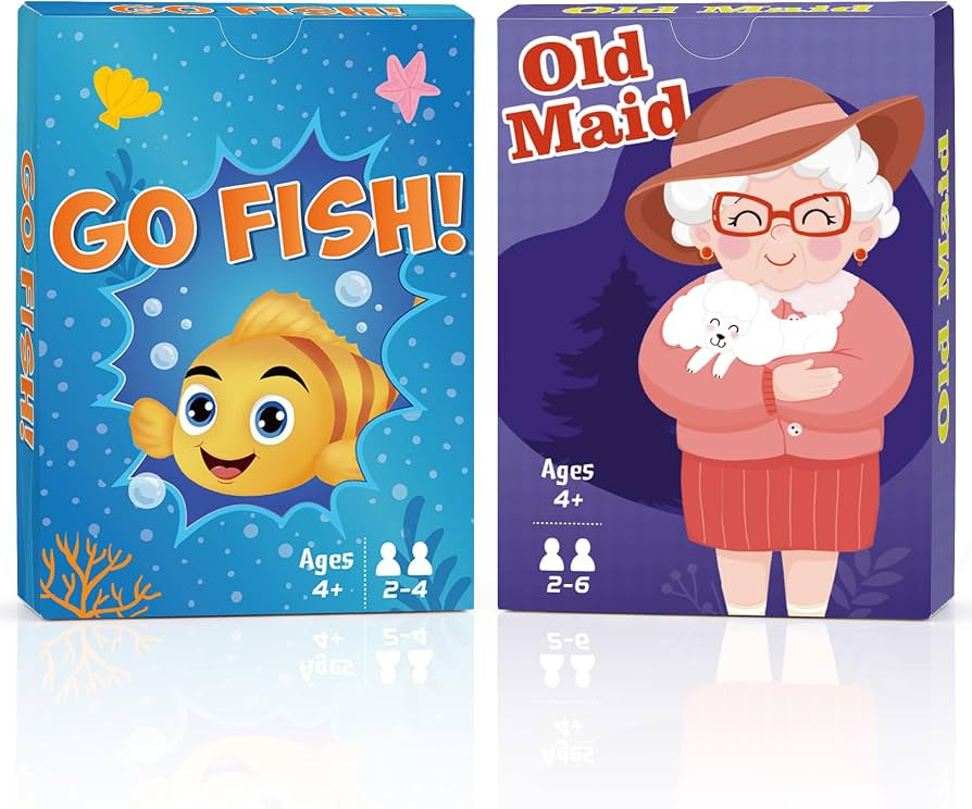 Card Games, Go Fish and Old Maid Card Game for Kids Ages 4-8 | Amazon (US)