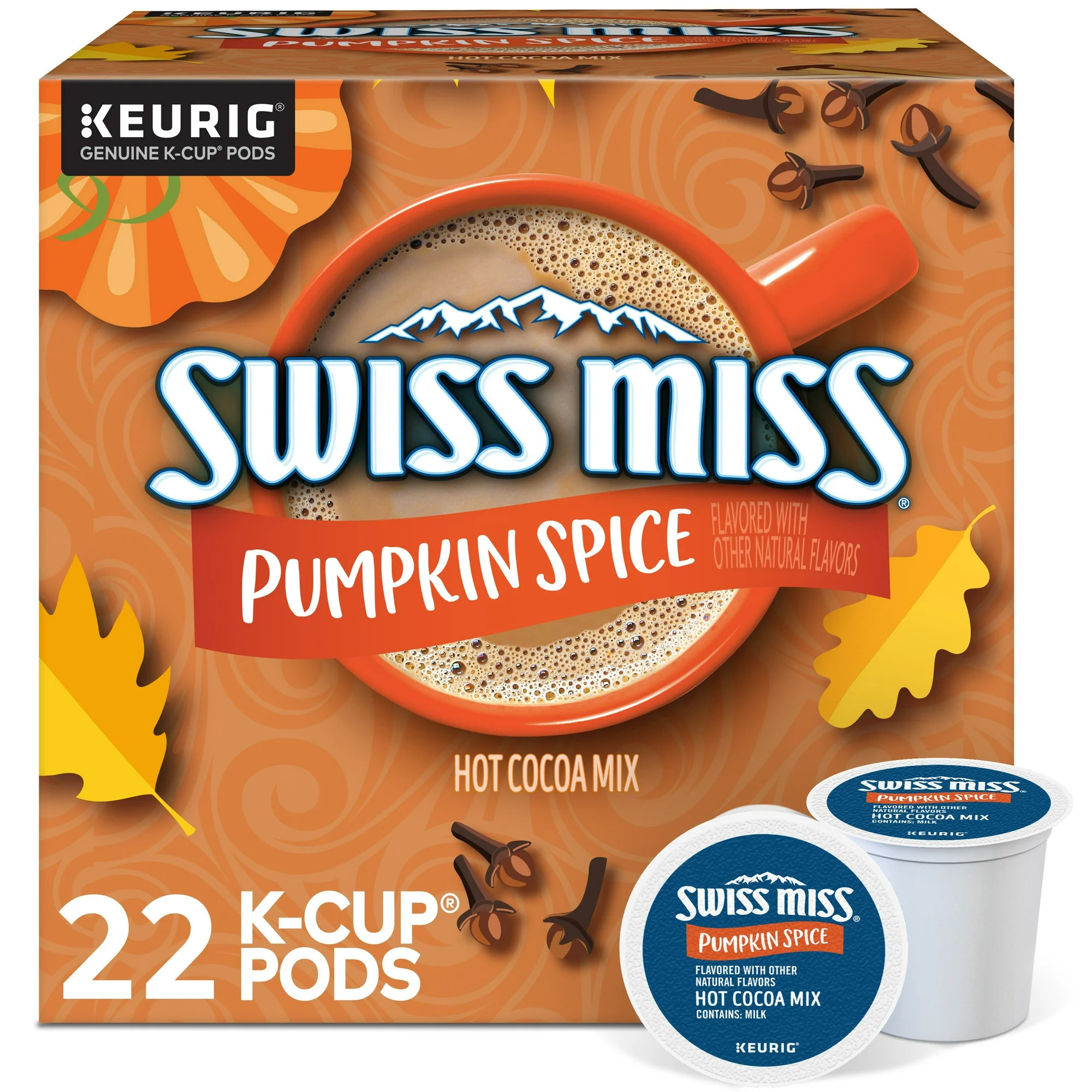 Swiss Miss, Pumpkin Spice Hot Cocoa K-Cup Pods, 22 Count | Walmart (US)