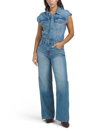 Lennox Sleeveless Jumpsuit For Women, Cotton | TJ Maxx