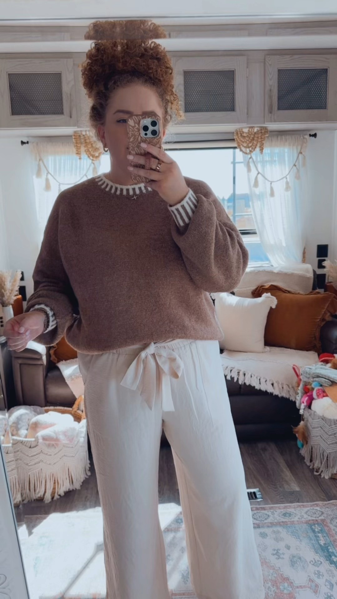 Fall office vibes 🍂 This cozy brown sweater is the perfect mix of polished + comfortable 🤎 office outfit | office style | office look | amazon office outfit | amazon office style | amazon office must haves | work wear | amazon work wear | work wear style | amazon work wear style | sweater | amazon brown sweater | amazon fall sweater | fall sweater | dress pants | work pants | cream pants | cream dress pants | Amazon dress pants | Amazon work pants | mules | amazon mules | amazon finds | amazon fashion | amazon outfit | amazon look | fall office look | fall work wear look | fall 2025 

#LTKMidsize #LTKStyleTip #LTKWorkwear