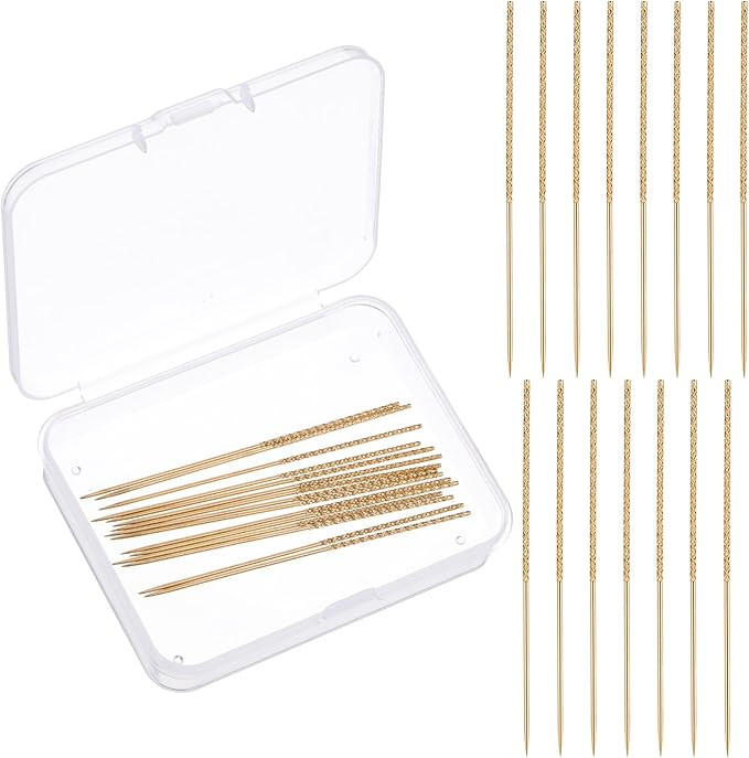 15pcs Snag Nab It Tool,Gold Repair Needle Leather Craft Sewing Needles Broken Thread Tools Suitab... | Amazon (US)