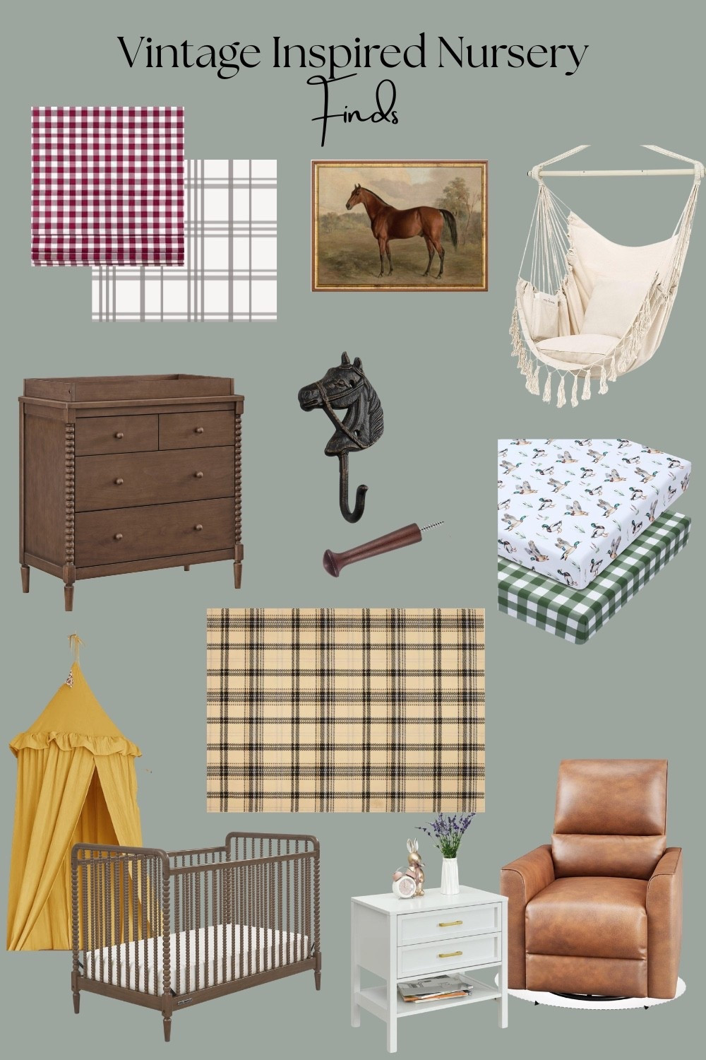Vintage nursery finds and decor 

#LTKSaleAlert #LTKBaby #LTKHome