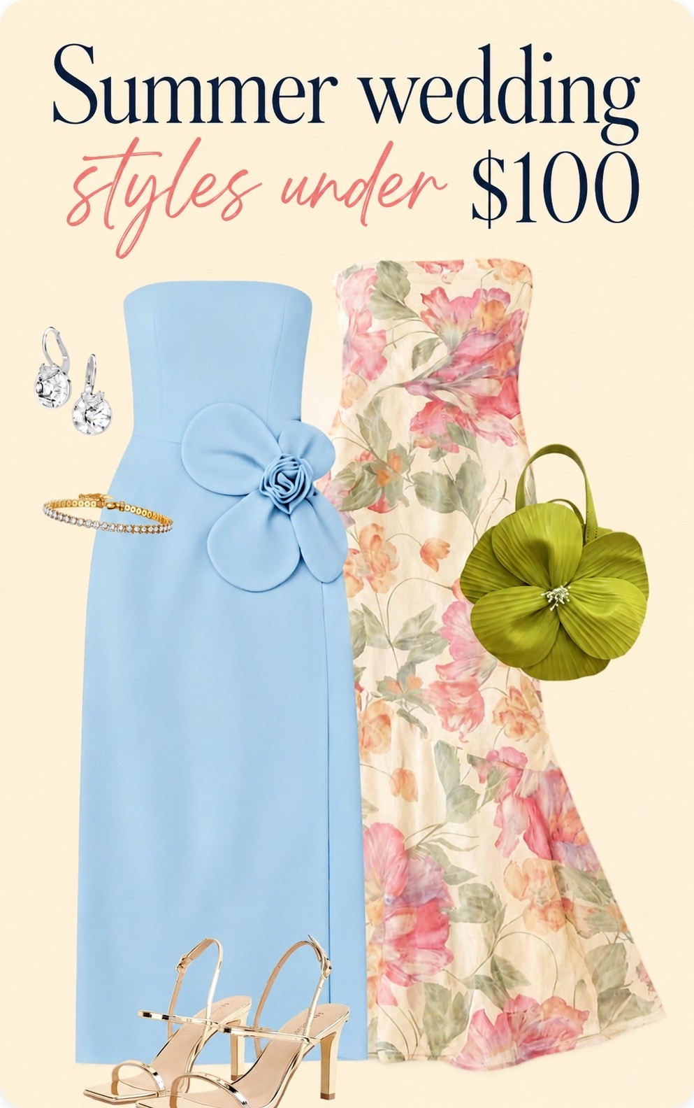 Wedding guest season is here 💐✨ I rounded up gorgeous summer wedding styles under $100 that look so much more expensive than they are! Save this post for your next RSVP and shop all my favorite dresses, shoes, bags, and accessories in one place. 💛

#LTKStyle #LTKWeddingGuest #WeddingGuestDress #SummerWedding #AffordableFashion #LTKFinds

#LTKdayinmylife #LTKmomlife #LTKootd