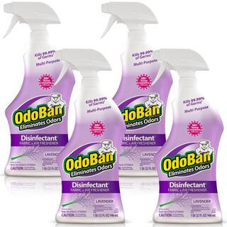 32 oz. Lavender Multi-Purpose Disinfectant Spray, Odor Eliminator, Sanitizer, Fabric Freshener, Mold Control (4-Pack) | The Home Depot