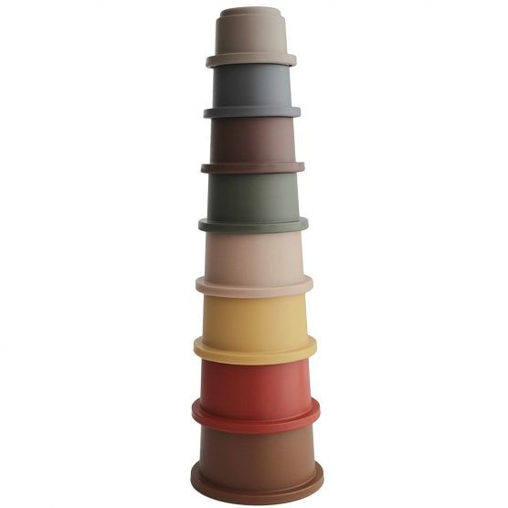 Mushie Stacking Cups – Retro | The Tot