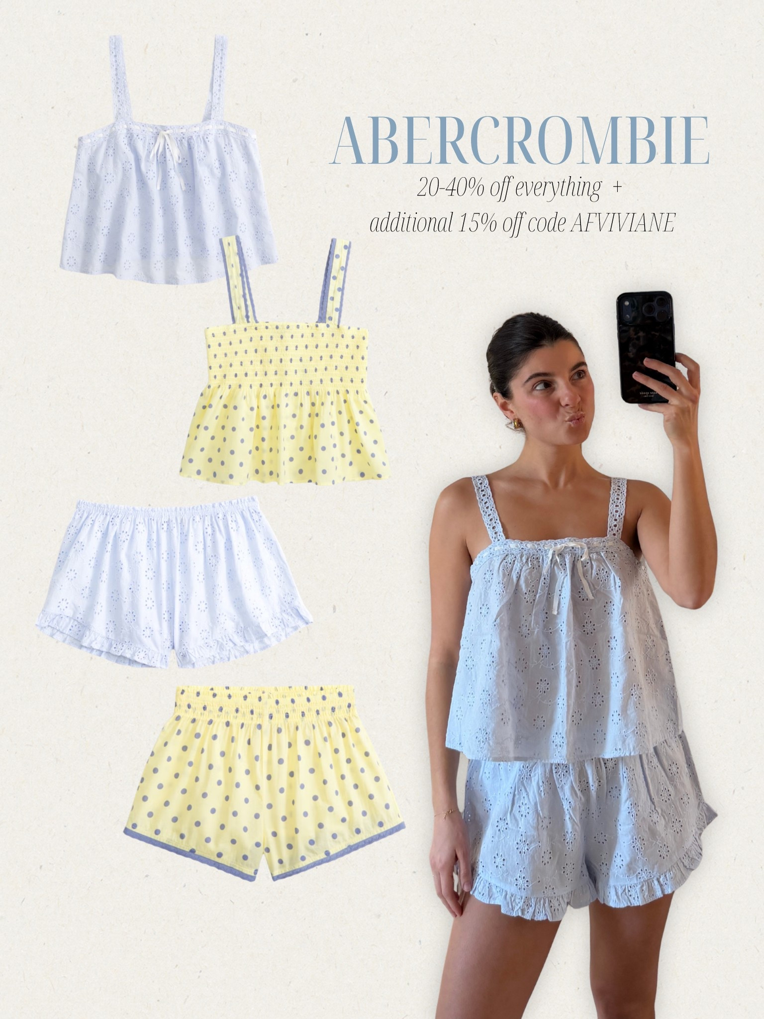 [3/25/26] AFVIVIANE for stackable 15% off| This 100% cotton lounge set is on sale | linking other styles I’m loving for 20-40% off! [Offer valid in stores and online 3/25/2026-3/30/2026 in US/CA. Excludes clearance and gift cards. Online price reflects discount. Use code AFVIVIANE to get an additional 15% off everything in stores and online at checkout from 3/25/26-3/30/26 in US/CA. Excludes clearance and gift cards. See details online.]

#LTKSeasonal #LTKSaleAlert #LTKPetite
