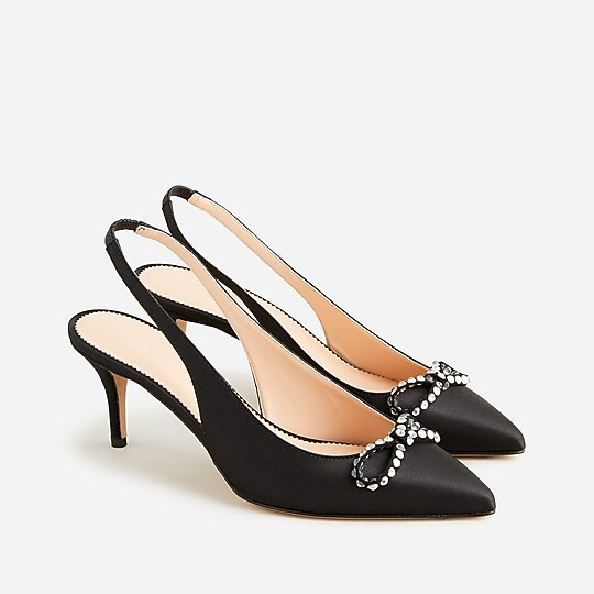 Colette slingback pumps with bow | J. Crew US