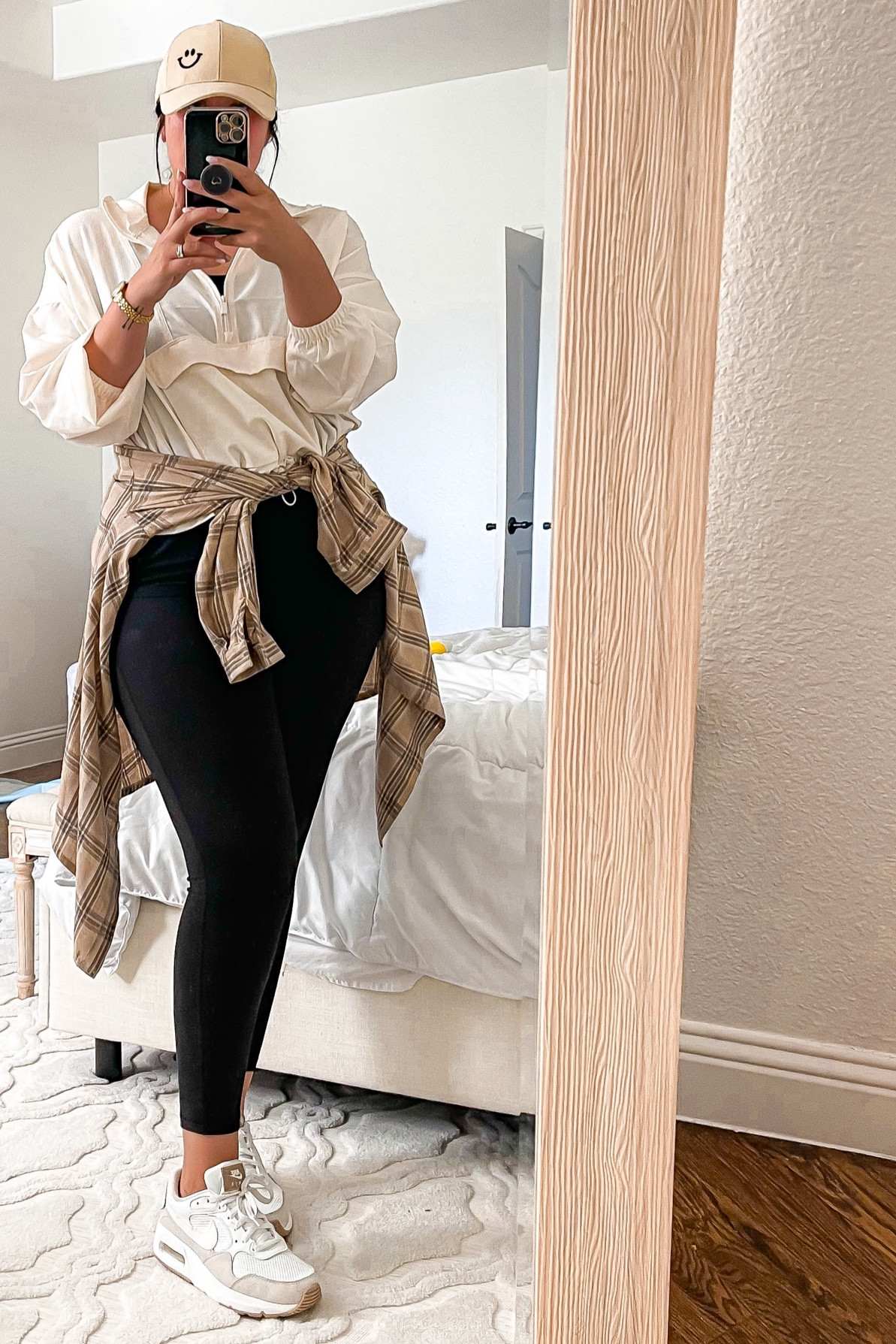 Love this lightweight jacket pullover from old navy. Wearing a large in the jacket and leggings. Both from old navy : ) fall transitional outfit , travel outfit, comfy outfit, leggings, pullover, sneakers, ball cap 

#LTKSeasonal #LTKsalealert #LTKtravel