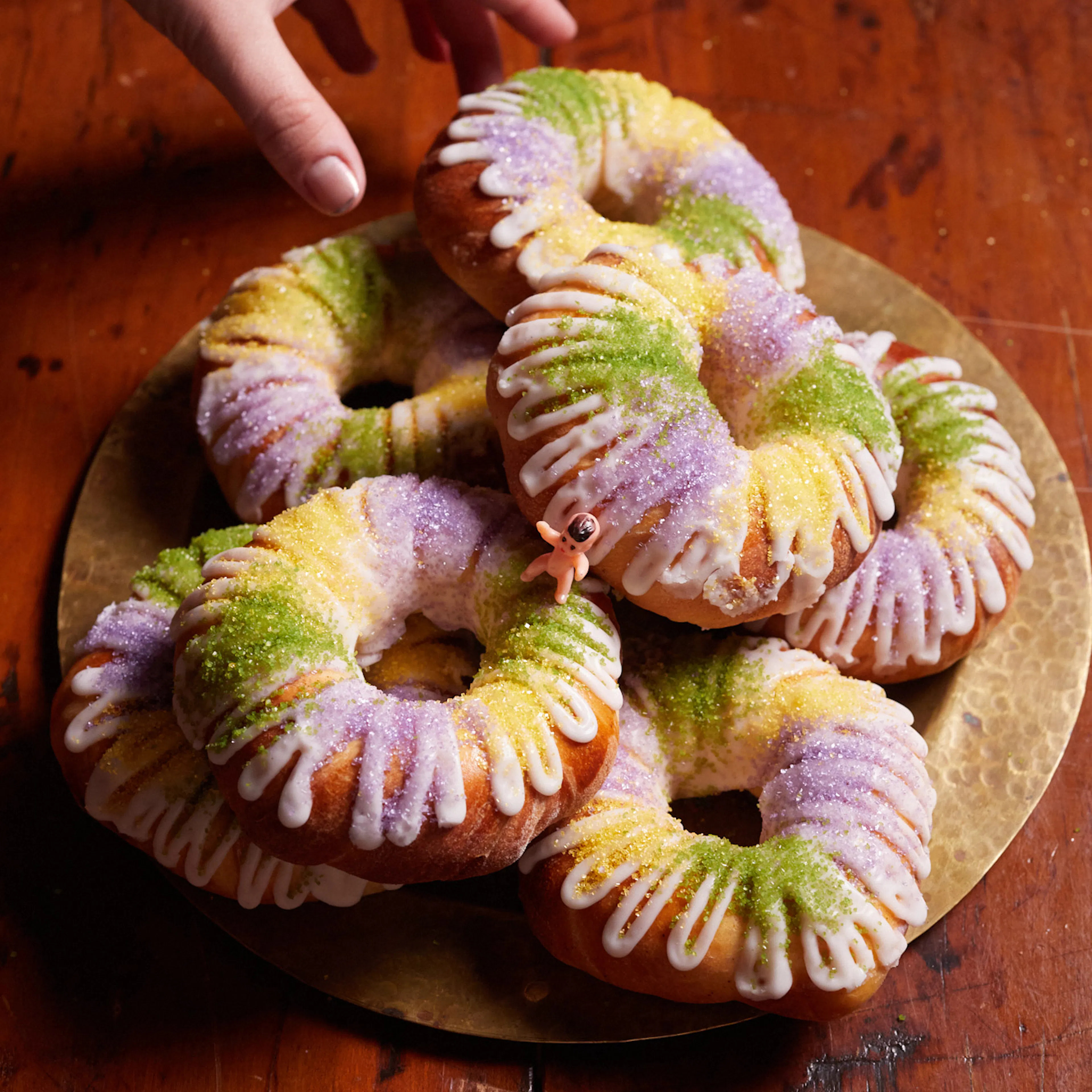 Tiny King Cakes - 4 Pack by Tiny Pies | Goldbelly | Goldbelly