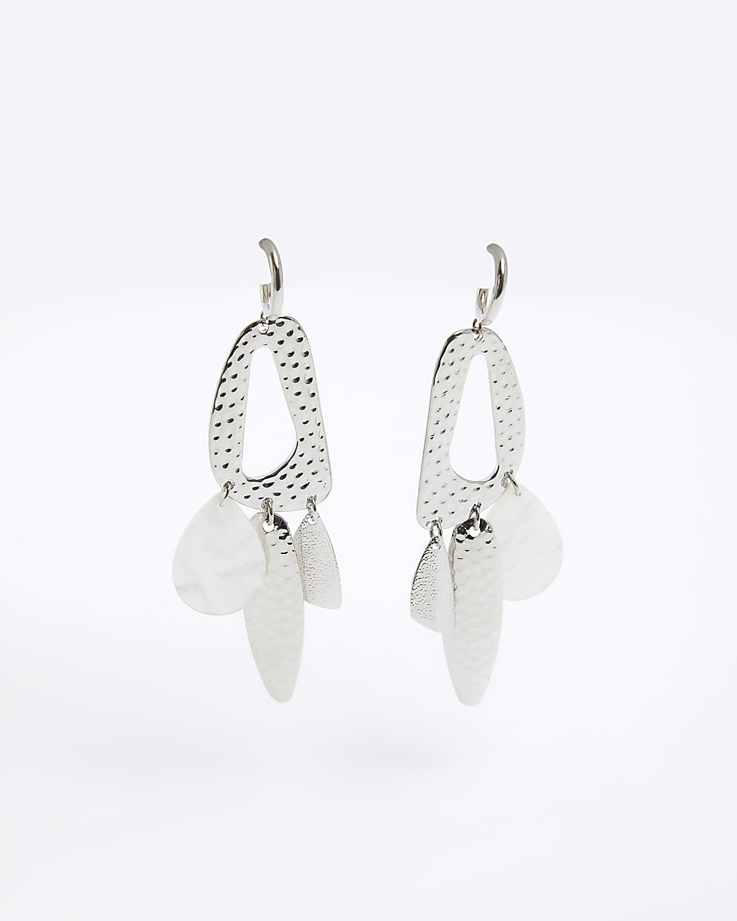Silver shell drop earrings | River Island (UK & IE)