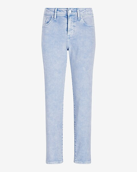Mid Rise Lilac Tinted Boyfriend Jeans | Express