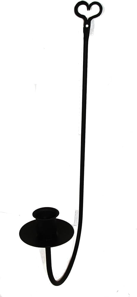 Hand Crafted & American Made! Wrought Iron Wall Sconce Single Arm with Heart Top | Amazon (US)