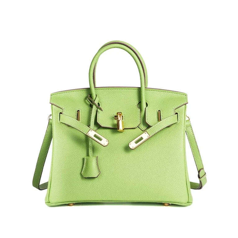 BESTSPR Women's Genuine Leather Handbag, Ladies Shoulder Bag Fashion Classic Lychee Pattern First... | Walmart (US)