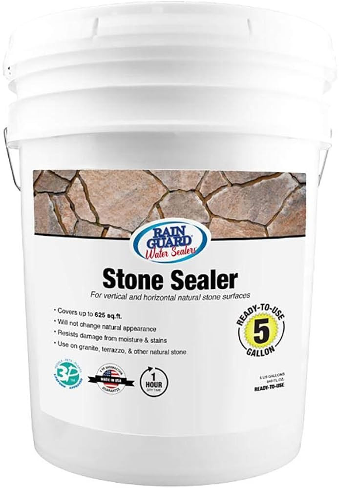 SP-6005 Stone Sealer 5 Gallon - Clear Natural Finish - Deep Penetrating Water Repellent Protectio... | Amazon (US)