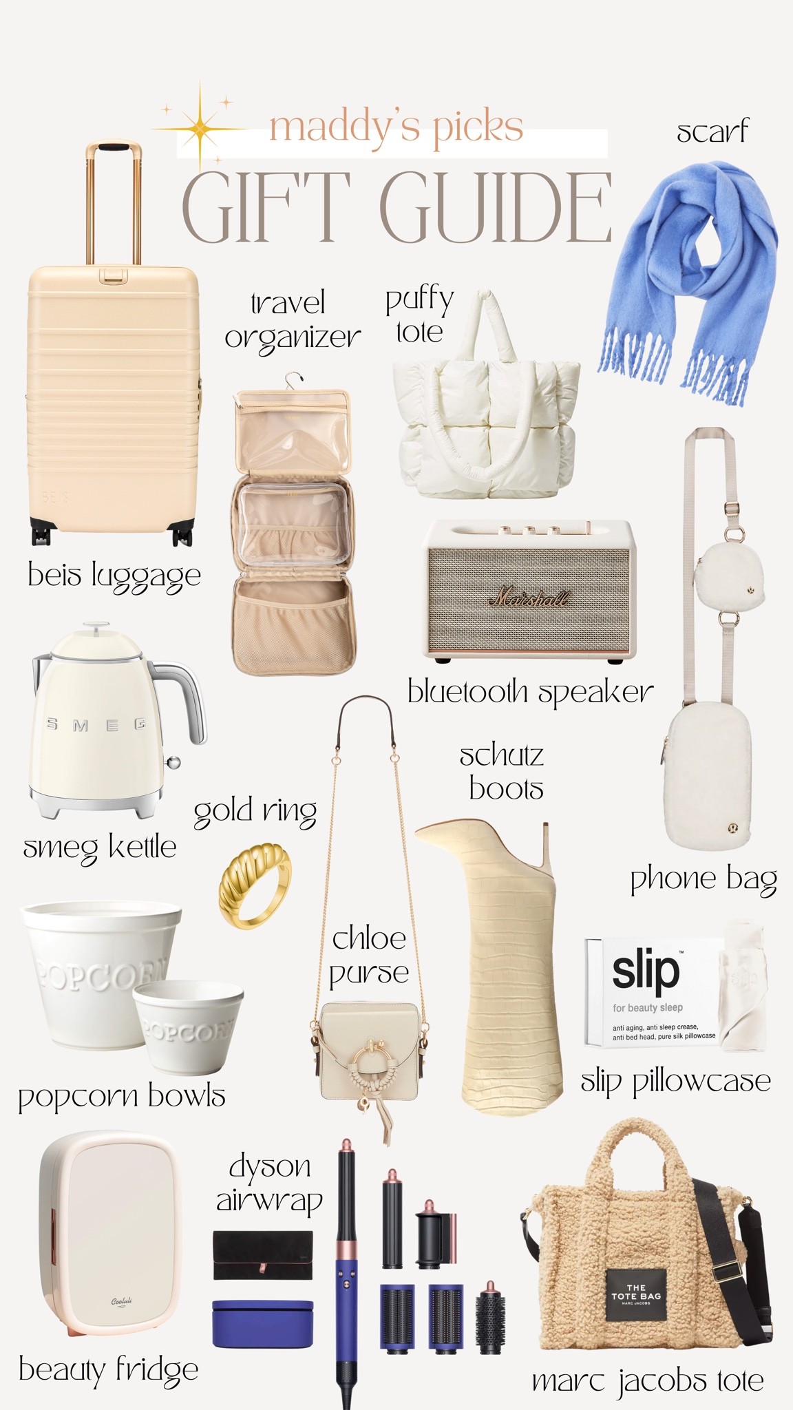 2022 holiday gift ideas for her base luggage, smeg kettle, popcorn, bowls, Khloe bag, silk pillowcases, Marshall, Bluetooth, speaker knit scarf

#LTKSeasonal #LTKstyletip #LTKHoliday