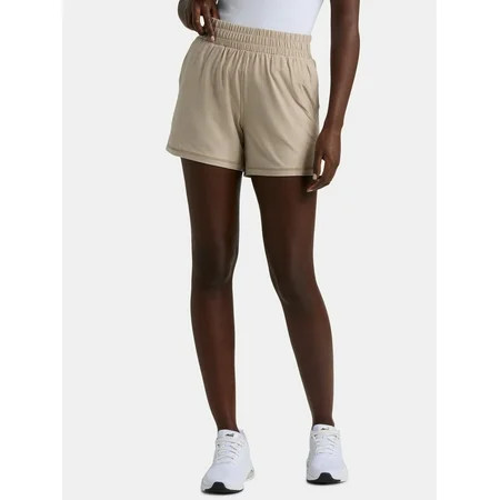 Athletic Works Women s and Women’s Plus ButterCore Soft Performance Gym Shorts Available in 1 and 2-Pack Sizes XS-4X | Walmart (US)