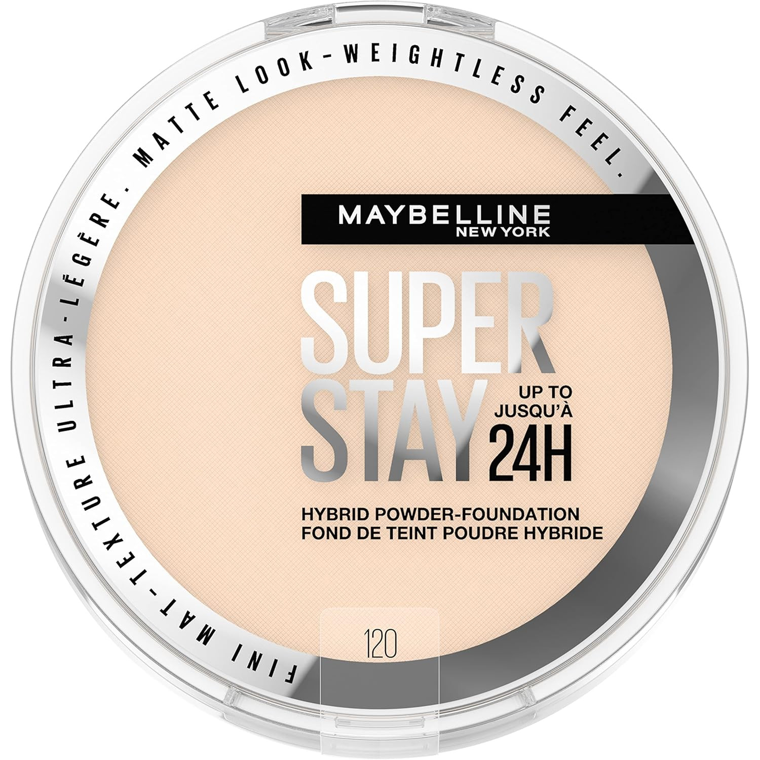 Maybelline New York Super Stay Up to 24HR Hybrid Powder-Foundation, Medium-to-Full Coverage Makeu... | Amazon (US)