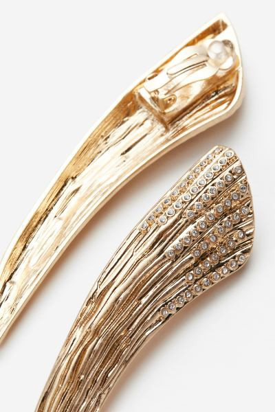 Boucles d’oreilles à clipser avec strass | H&M (FR, IT, ES, PT, BE)