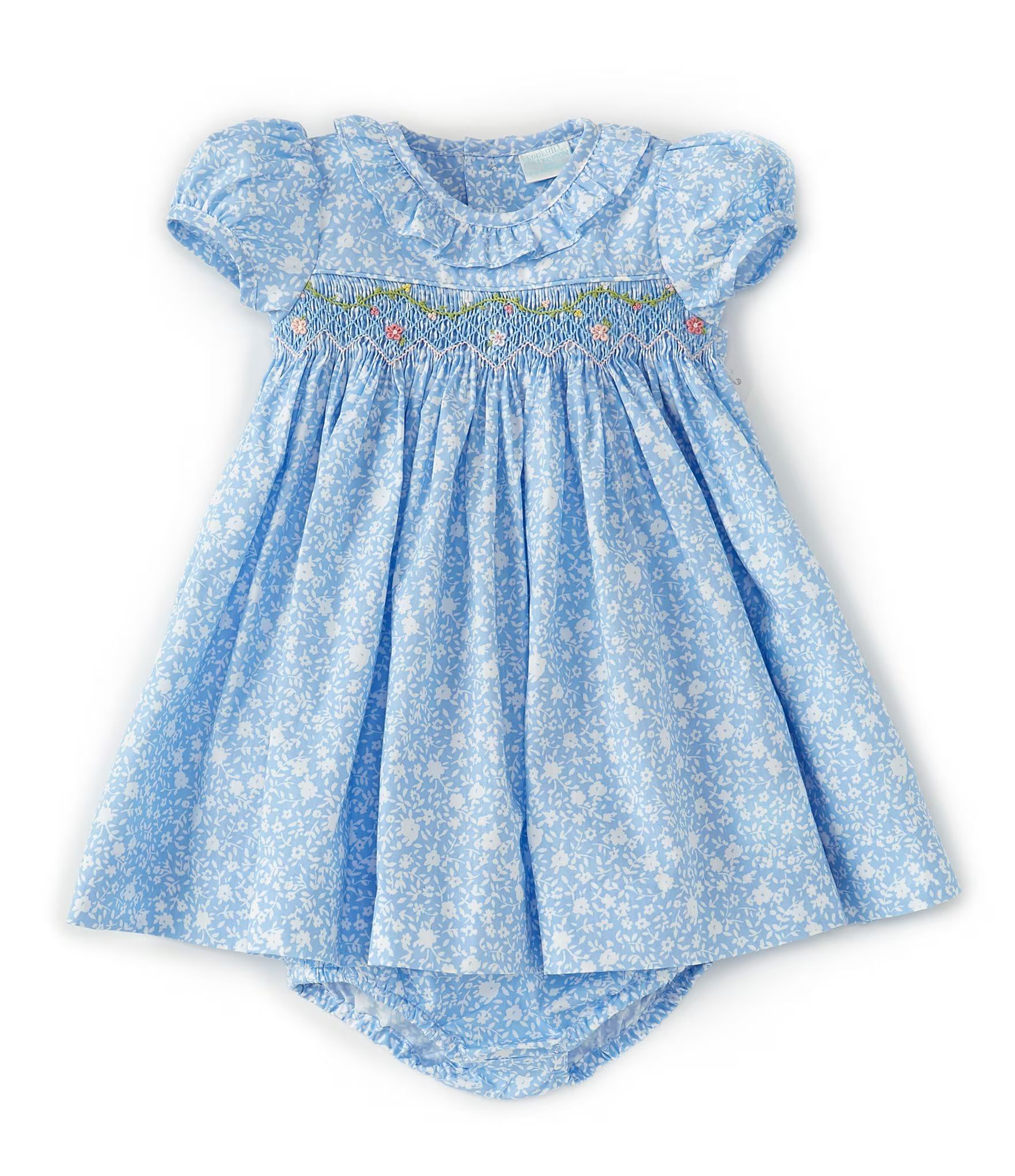 Baby Girls 3-24 Months Smocked Ditsy Floral A-Line Dress | Dillards
