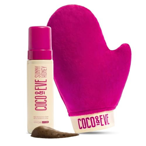 Coco & Eve Self Tanner Mousse Kit- Bronzing Foam, Tanning Mitt - Ultra Dark | Amazon (US)