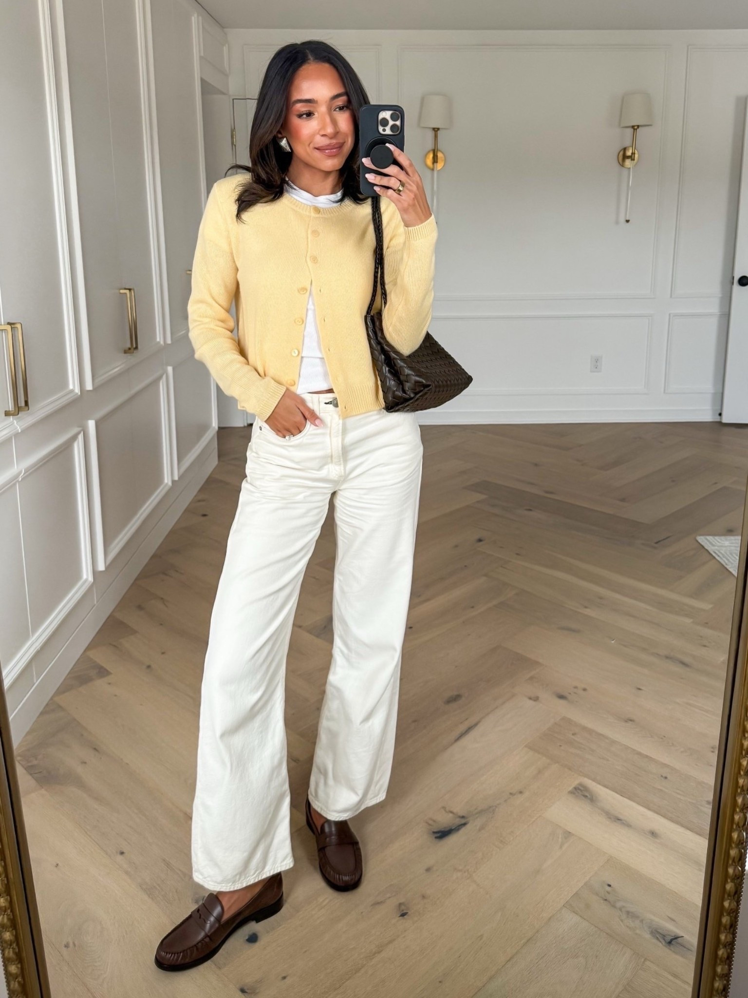 Use code NENA20 for 20% OFF $100 order from Anthropologie! Wearing size xs tee, size small cardigan (this exact color is OOS at Anthro but available in other colors!) and size 25 jeans 

Spring outfit 
Spring fashion 
Casual outfit 
Ecru jeans 
Anthro sale
Anthro code

#LTKSeasonal #LTKspring #LTKSaleAlert