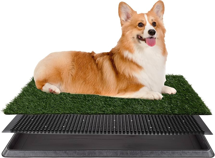 Artificial Grass Puppy Pee Pad for Dogs and Small Pets - 20x25 Reusable 3-Layer Potty Training Pa... | Amazon (US)