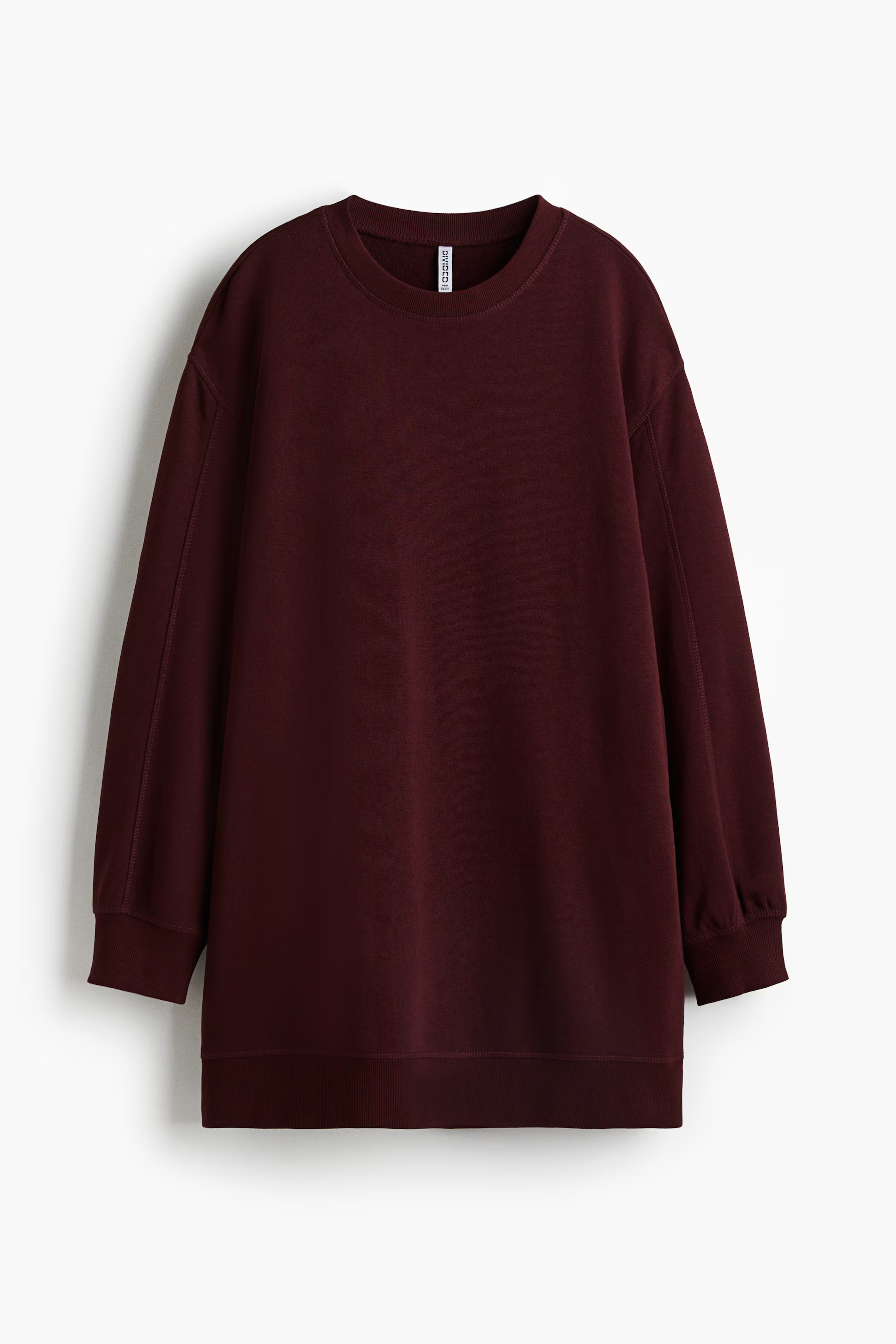 Sweatshirt Dress - Burgundy - Ladies | H&M US | H&M (US + CA)