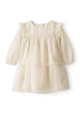 Carter's Baby Girls Glitter Tulle Dress, Ivory, 3 Months | Belk