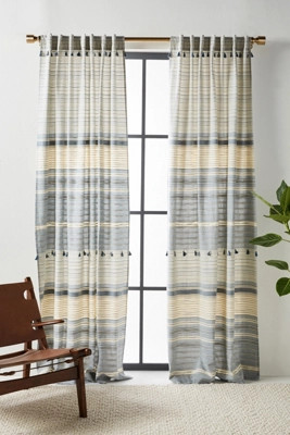 Woven Mariella Curtain | Anthropologie (US)