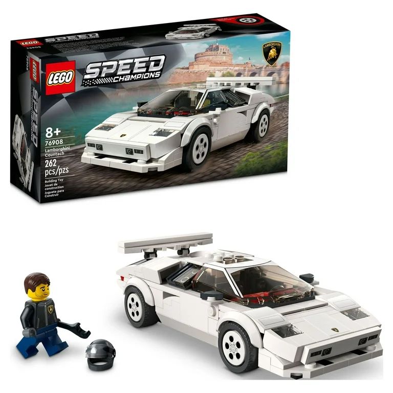 LEGO Speed Champions Lamborghini Countach 76908, Race Car Toy Model Replica, Collectible Building... | Walmart (US)