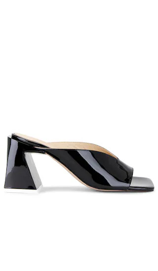 Tasha Leather Sandals in Black | Revolve Clothing (Global)