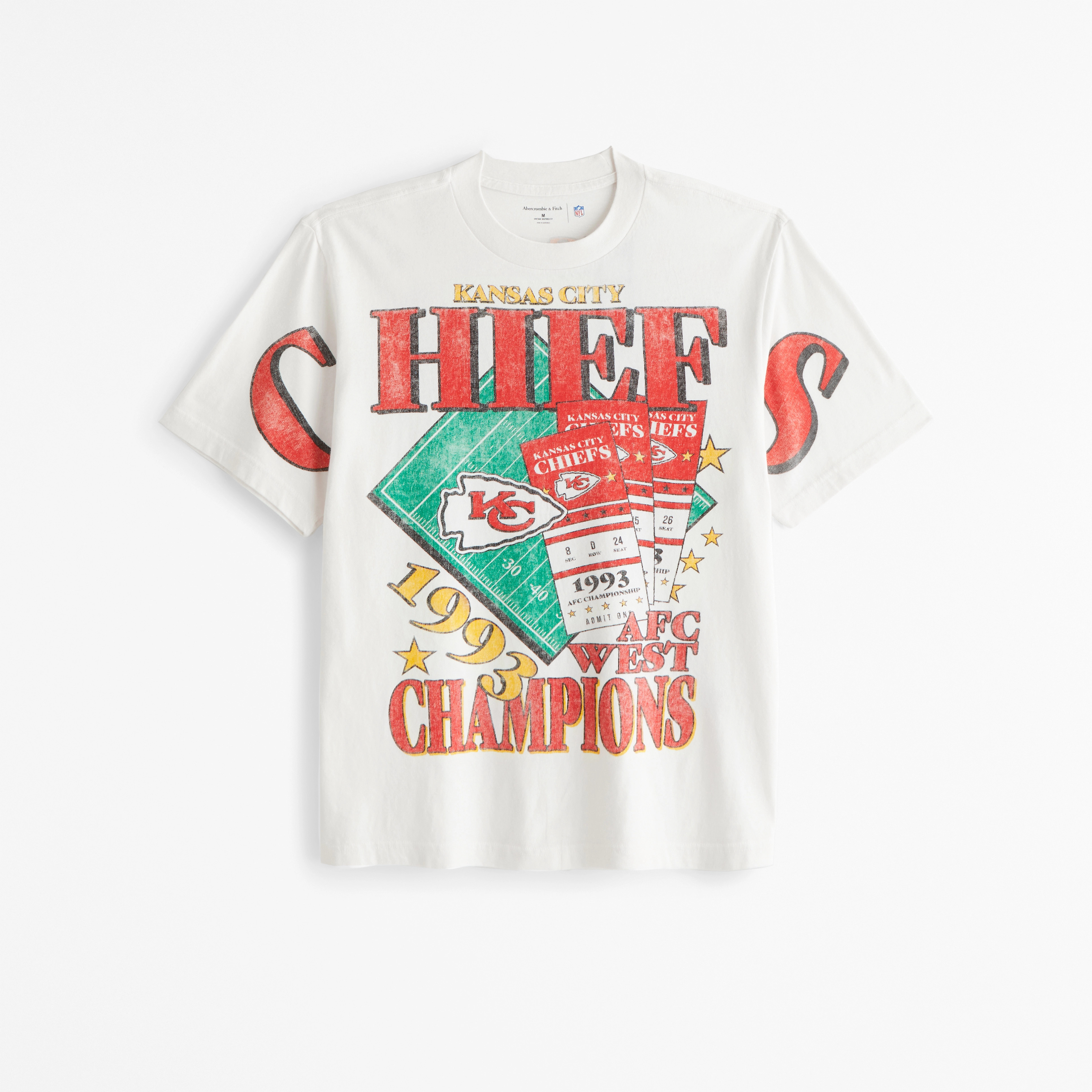 Kansas City Chiefs Vintage-Inspired Graphic Tee | Abercrombie & Fitch (US)