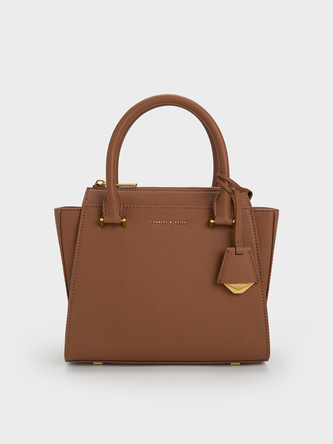 Trapeze Tote Bag
 - Chocolate | Charles & Keith UK