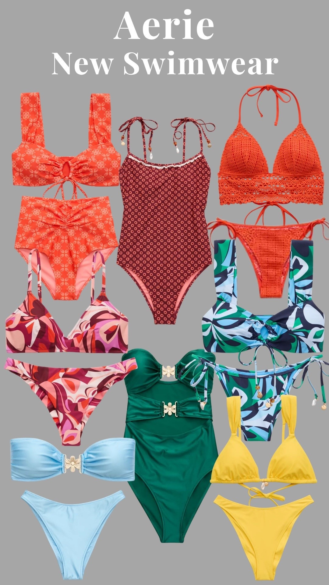 Aerie New Swimwear 👙

@American Eagle Outfitters 
@Aerie 

#LTKSeasonal #LTKSwim #LTKootd