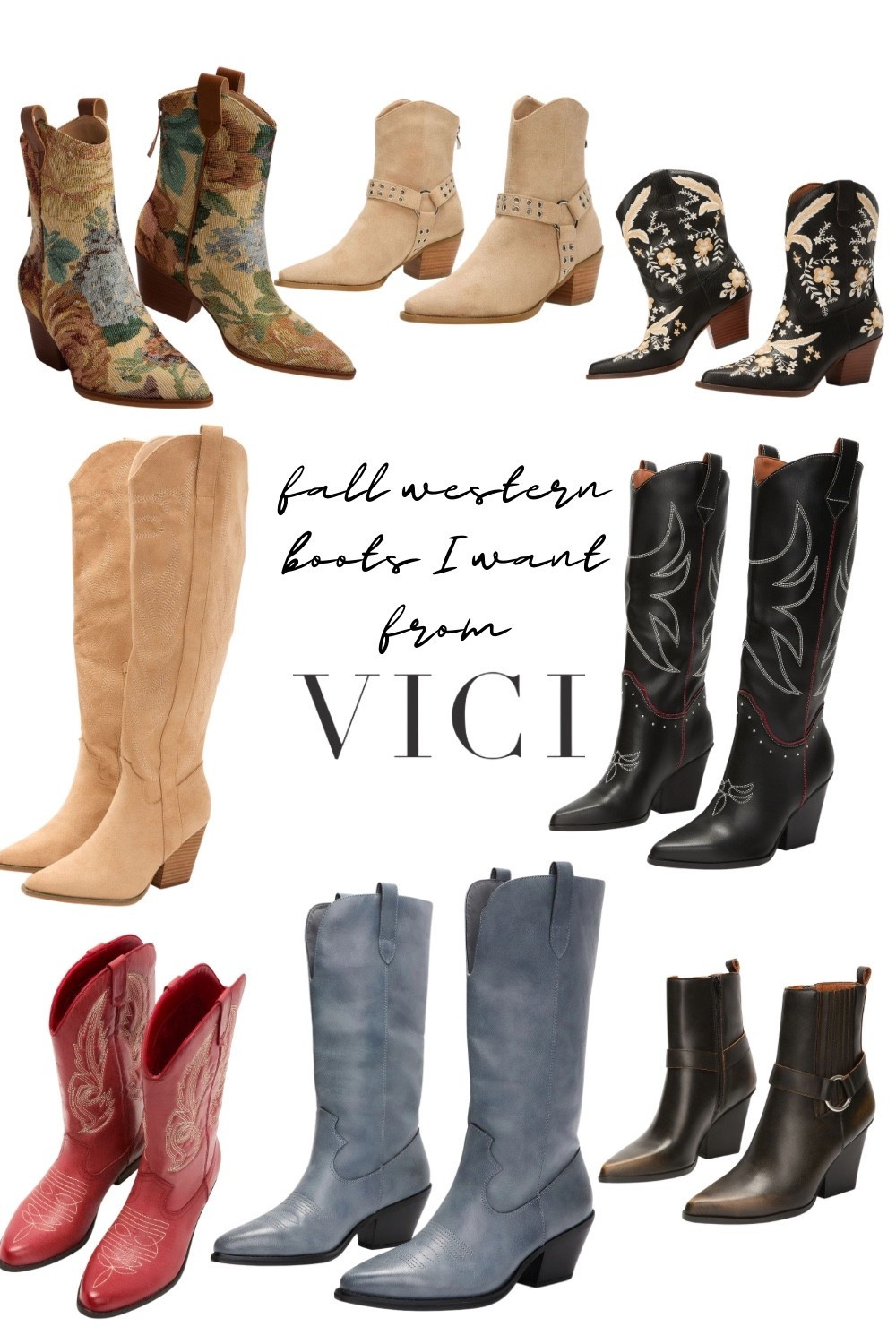 Fall Western Boots I Want From Vici | Boots | Fall 

#LTKxVICI #LTKSeasonal #LTKShoeCrush