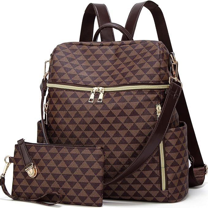 Makes Backpack Purse for Women PU Leather Travel Satchel Handbag Convertible Design Bag with Purs... | Amazon (US)