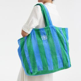 Cabana Stripe Terry Beach Tote | Mark and Graham